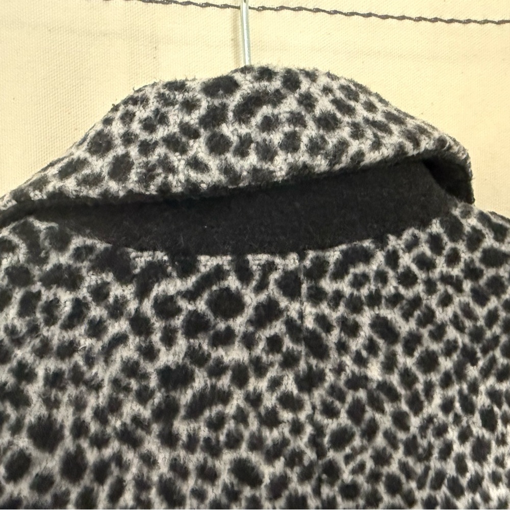 Maje Black and Gray Patterned Trench Coat - Picture 13 of 14